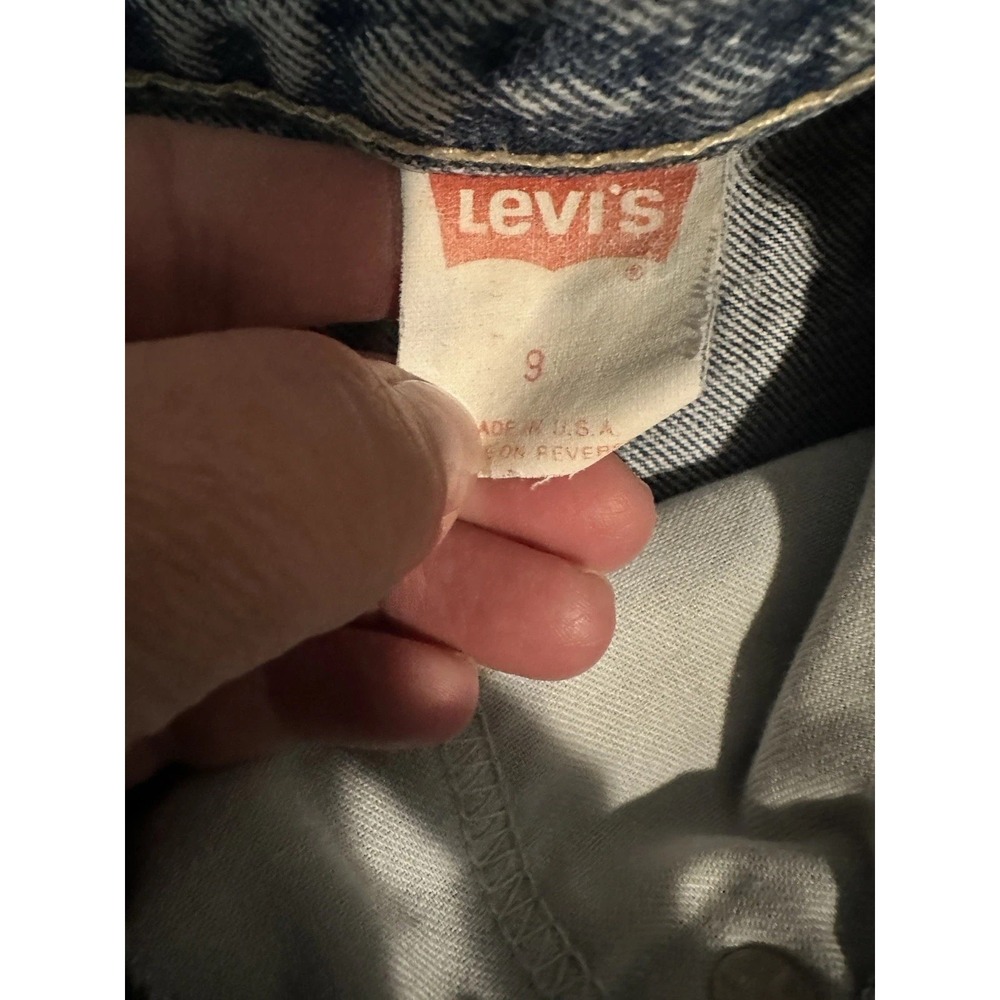 Levi's Cutoff Jean Shorts Womens Size 9 Frayed High Rise Vintage Made In USA - Picture 3 of 3